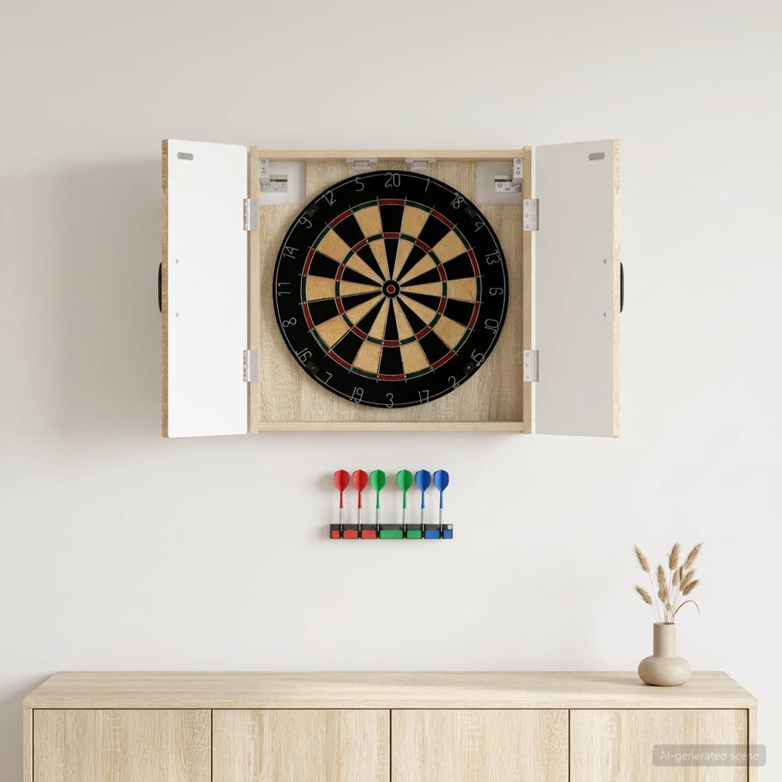 Armadio per Dartboard UTRECHT Rovere Sonoma
