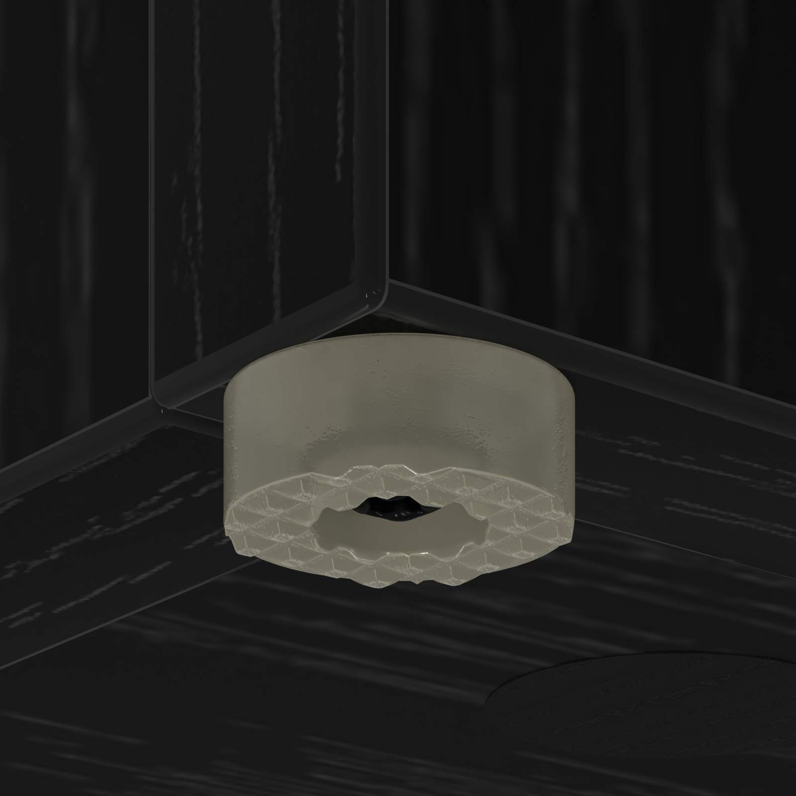 Supporto per Ombrellone Rovere Nero 25 x 24,5 x 64 cm