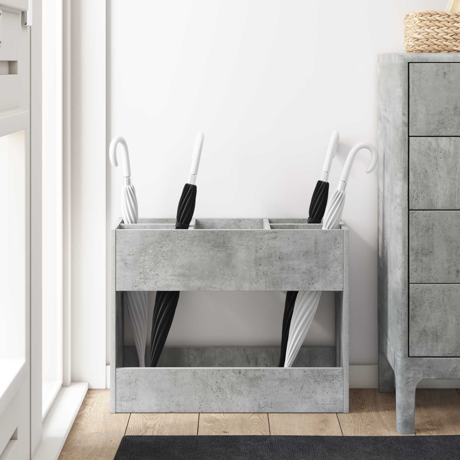 Supporto per Ombrellone Grigio cemento 65 x 24 x 50 cm