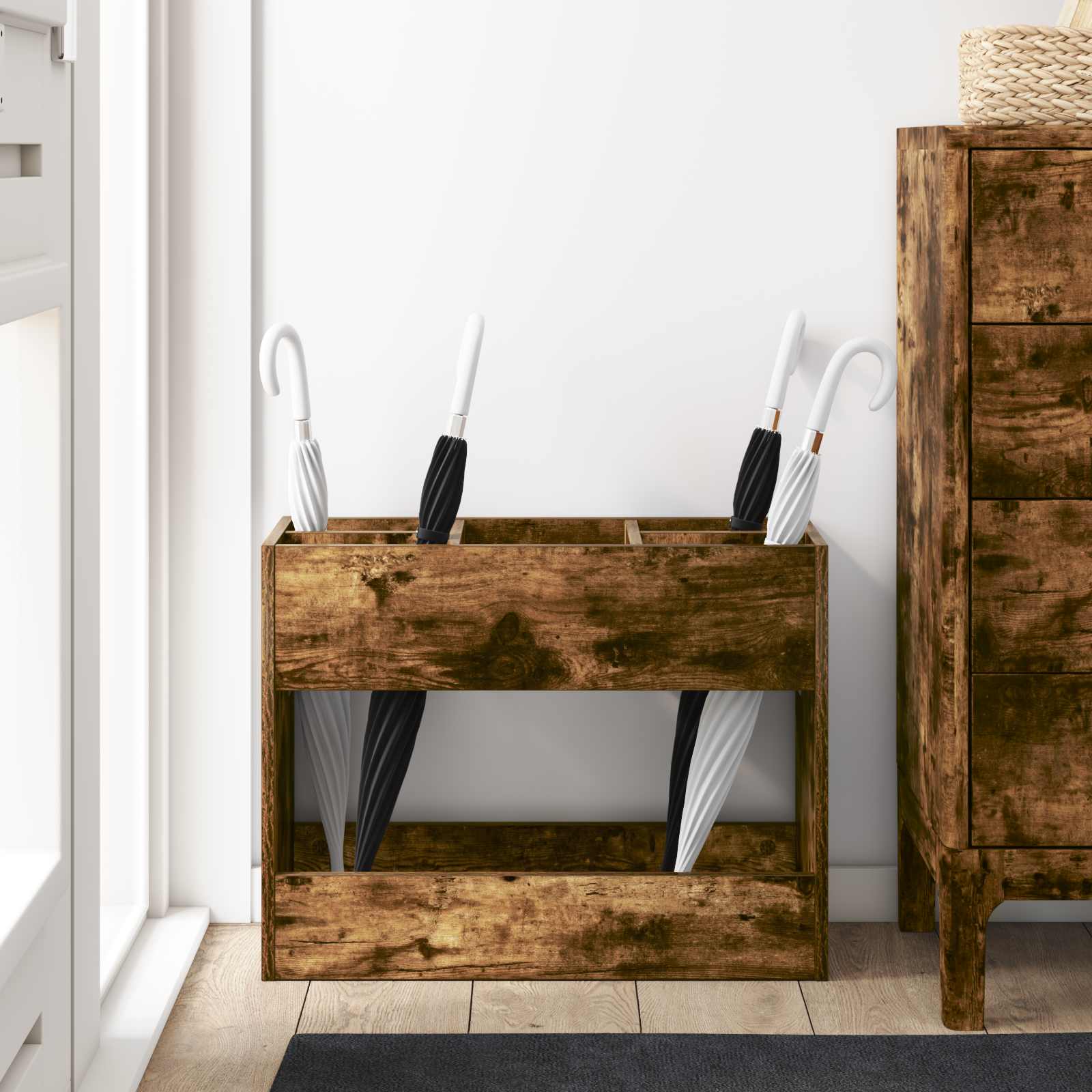 Supporto per Ombrellone Rovere fumé 65 x 24 x 50 cm