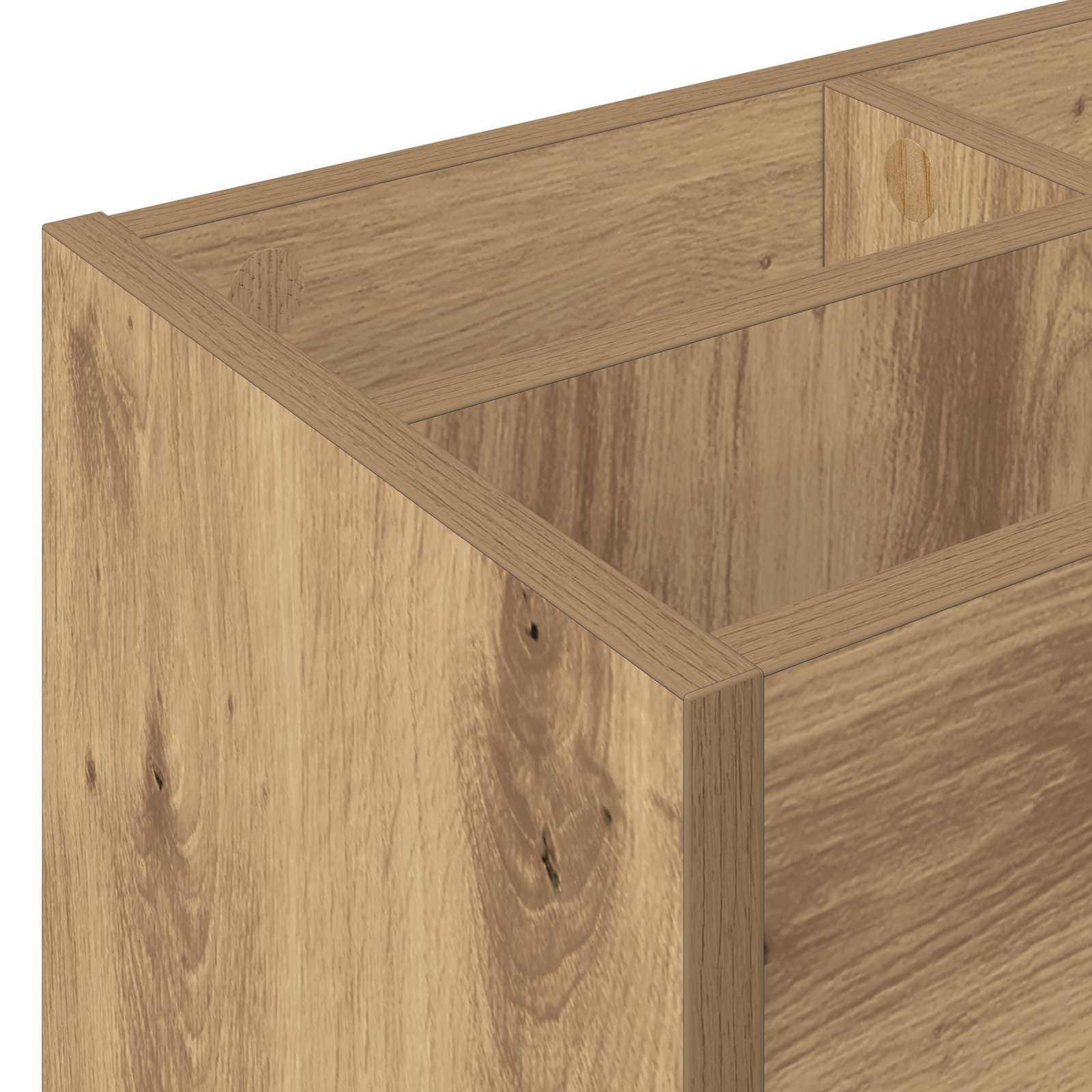 Supporto per Ombrellone Rovere artigianale 65 x 24 x 50 cm