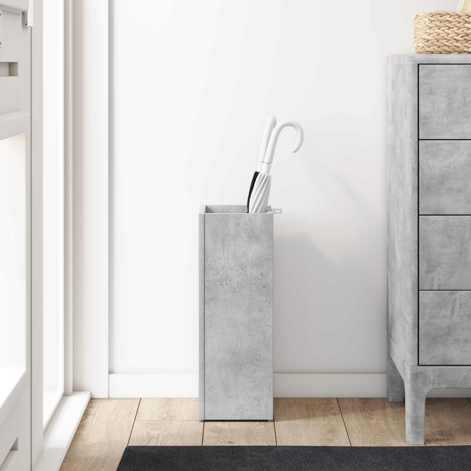 Supporto per Ombrellone Grigio cemento 20 x 20 x 55,5 cm