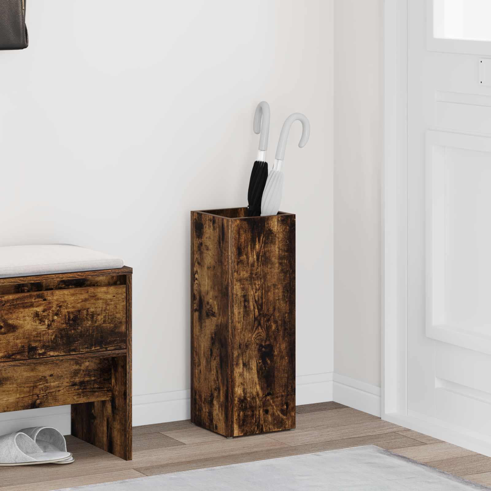 Supporto per Ombrellone Rovere fumé 20 x 20 x 55,5 cm