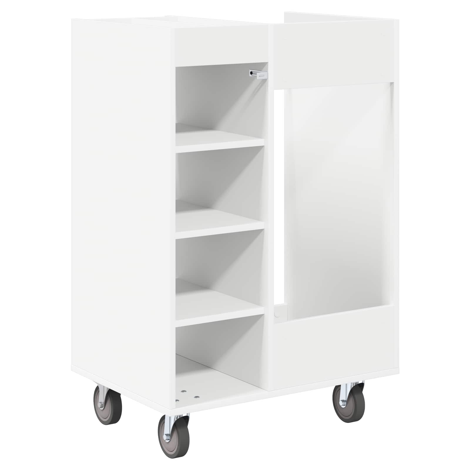 Armadio per Golf con ruota Tinta unita Bianco 65 x 45 x 98 cm