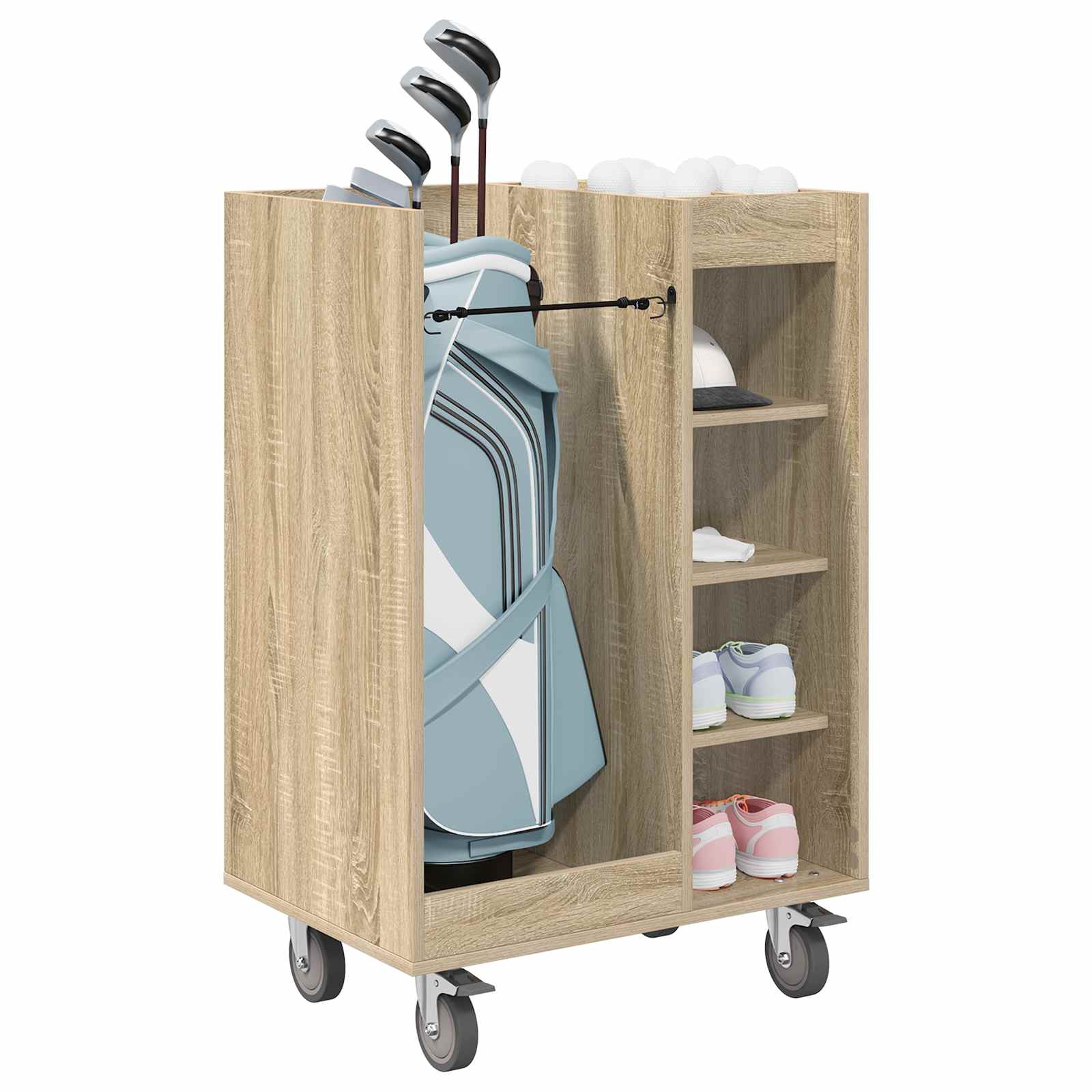 Armadio per Golf con ruota Rovere Sonoma 65 x 45 x 98 cm