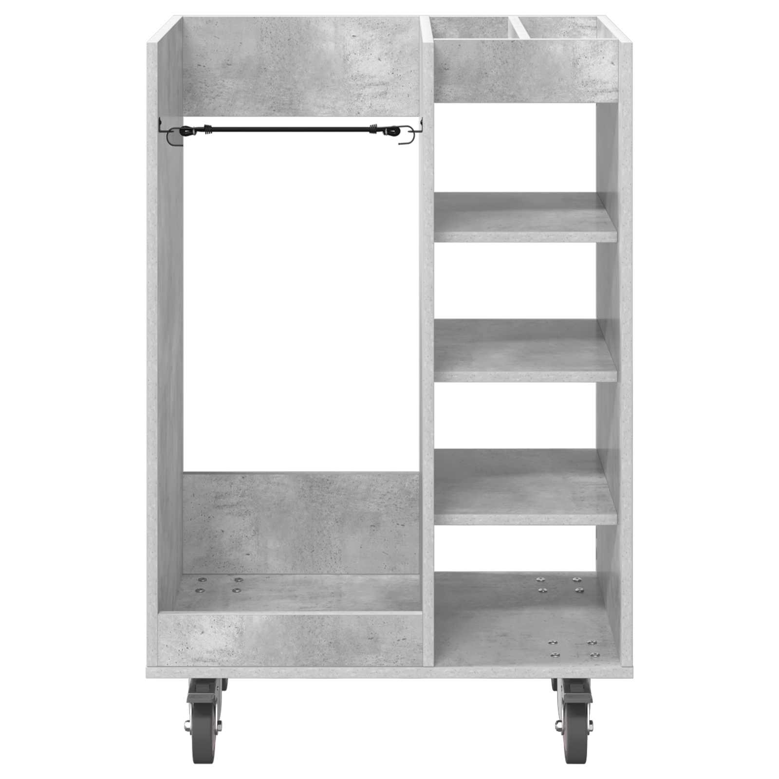 Armadio per Golf con ruota Grigio cemento 65 x 45 x 98 cm
