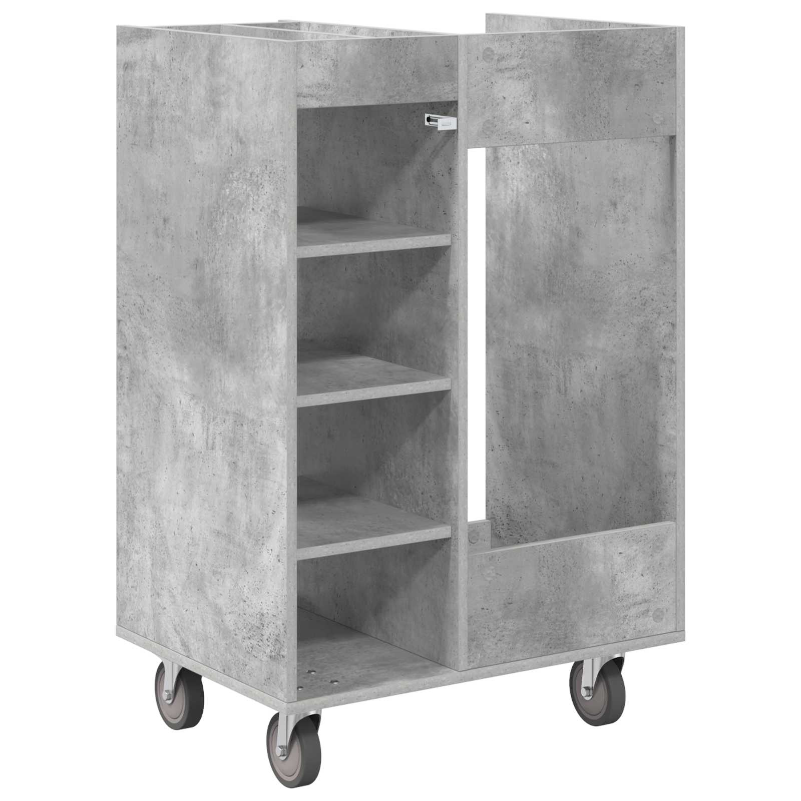 Armadio per Golf con ruota Grigio cemento 65 x 45 x 98 cm