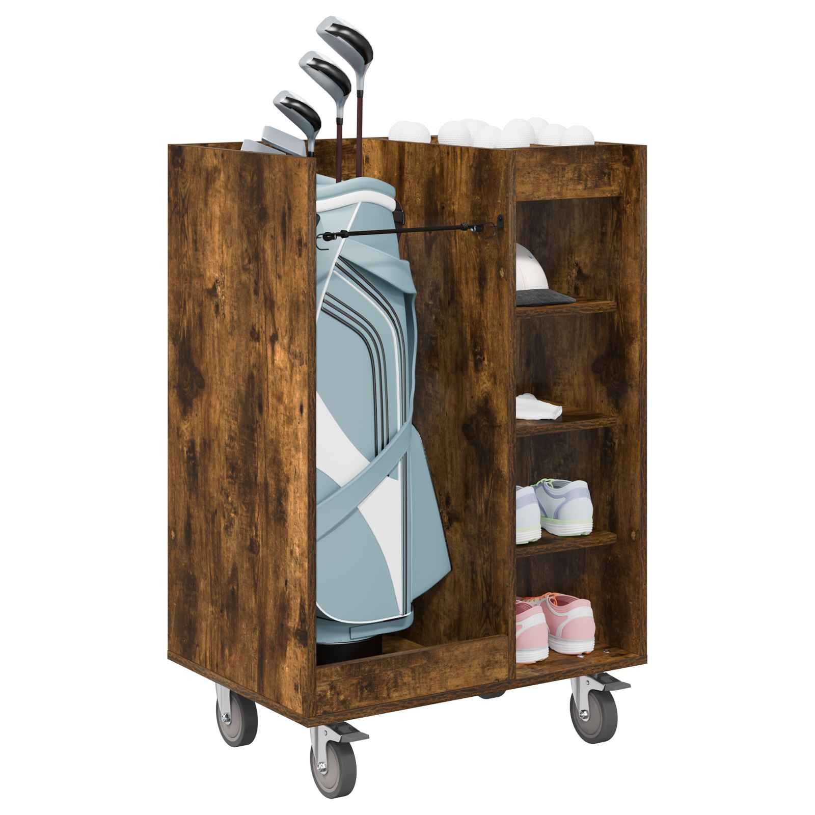 Armadio per Golf con ruota Rovere Fumo 65 x 45 x 98 cm