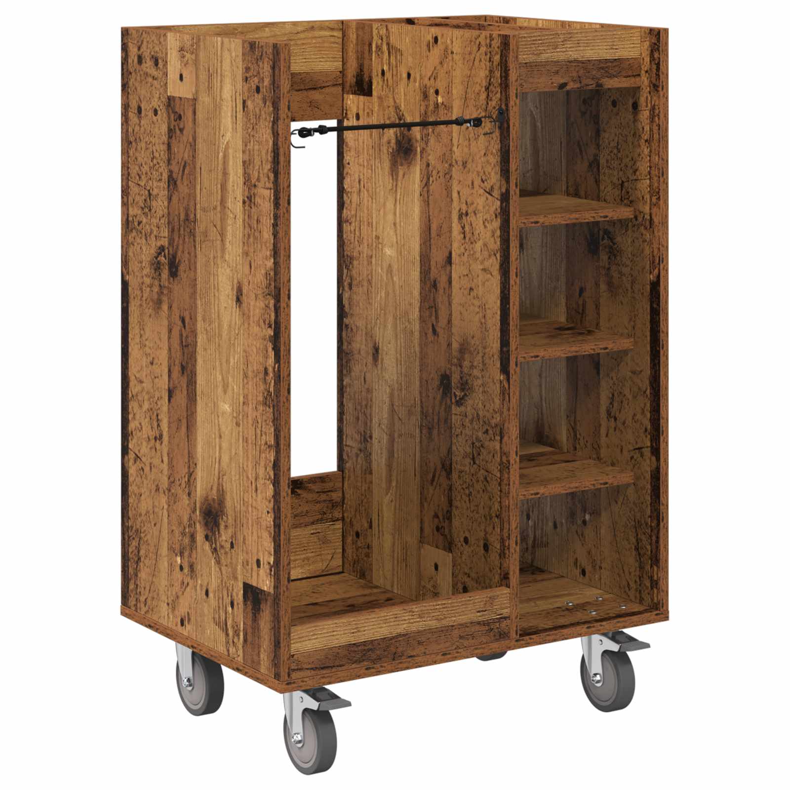 Armadio per Golf con ruota Legno vecchio 65 x 45 x 98 cm
