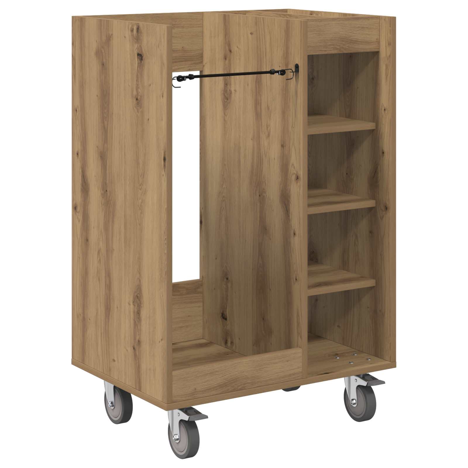 Armadio per Golf con ruota Rovere artigianale 65 x 45 x 98 cm
