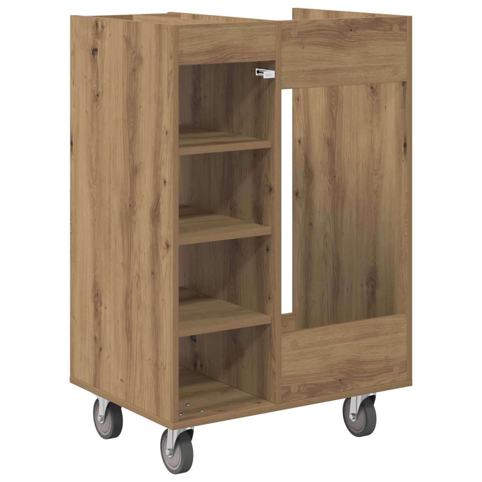 Armadio per Golf con ruota Rovere artigianale 65 x 45 x 98 cm