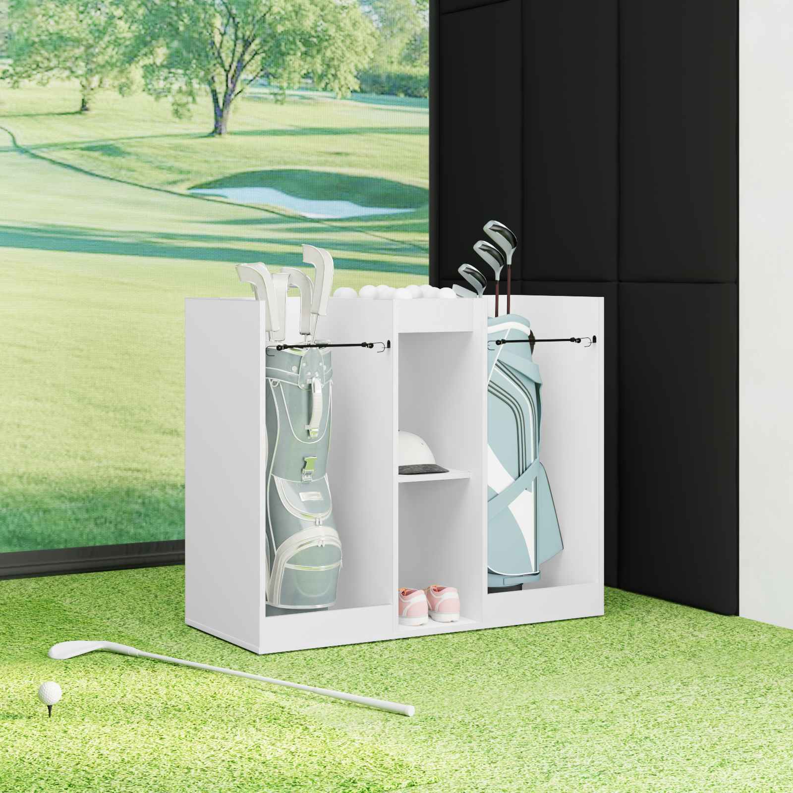 Armadio per Golf Tinta unita Bianco 102 x 45 x 85,5 cm