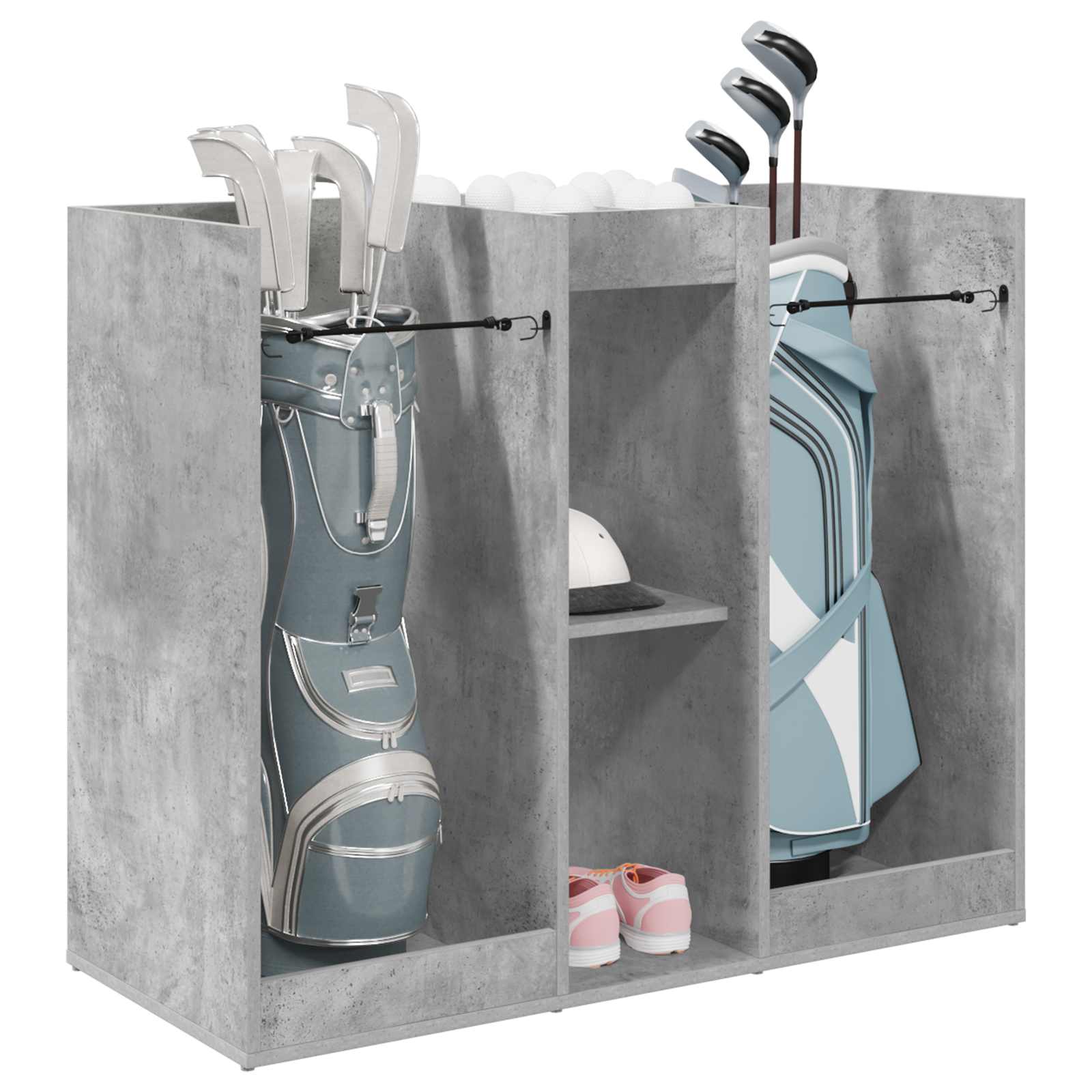 Armadio per Golf Tinta unita Grigio cemento 102 x 45 x 85,5 cm