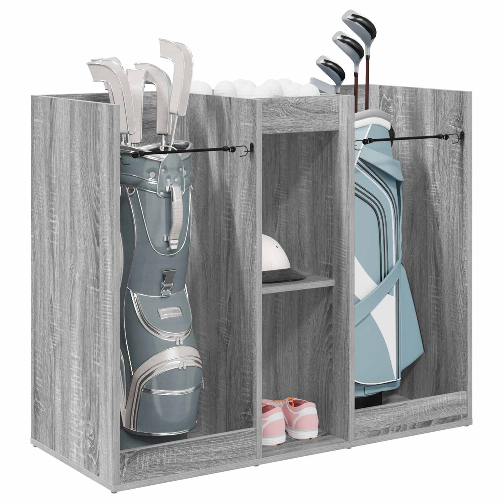 Armadio per Golf Tinta unita Grigio Sonoma 102 x 45 x 85,5 cm
