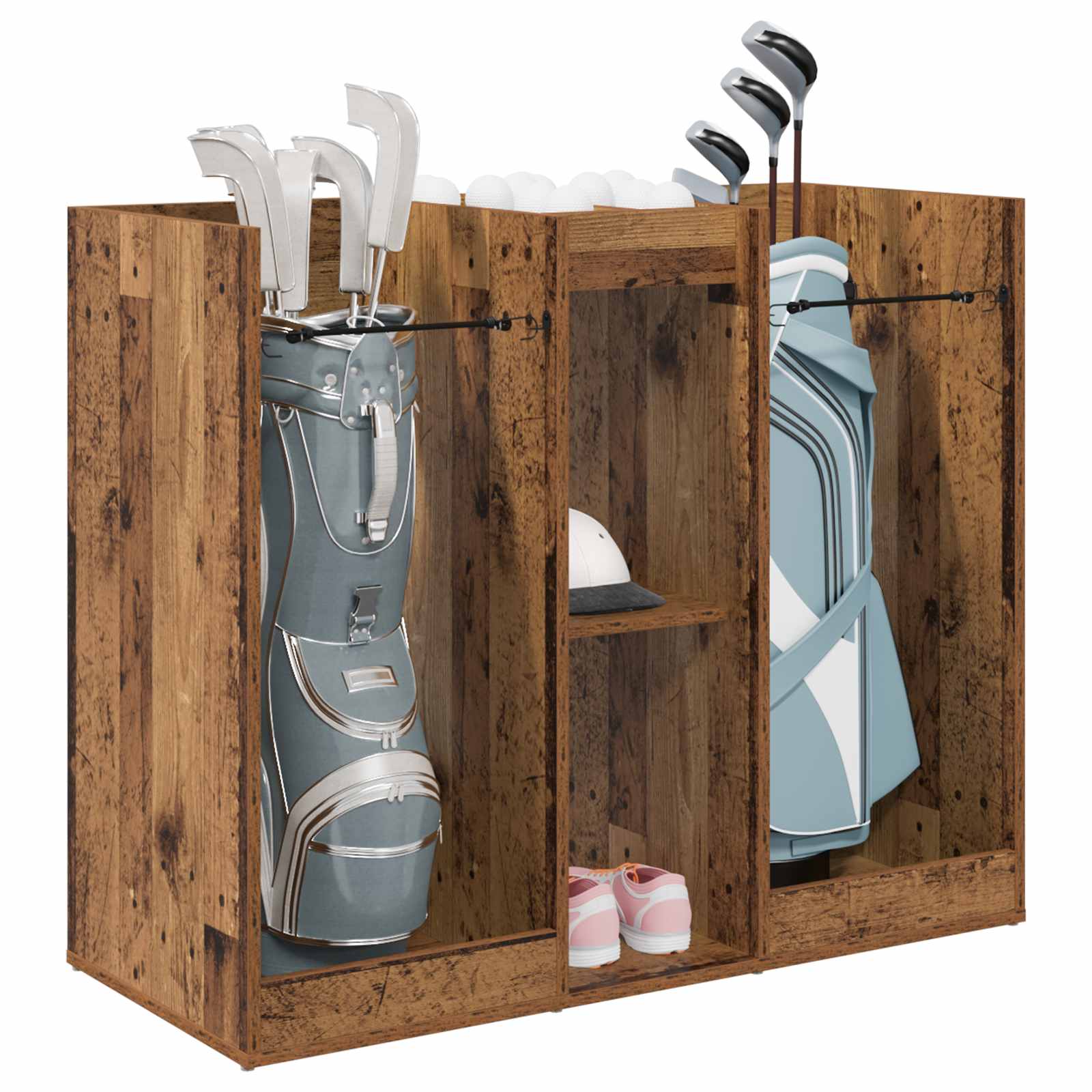 Armadio per Golf Tinta unita Legno vecchio 102 x 45 x 85,5 cm