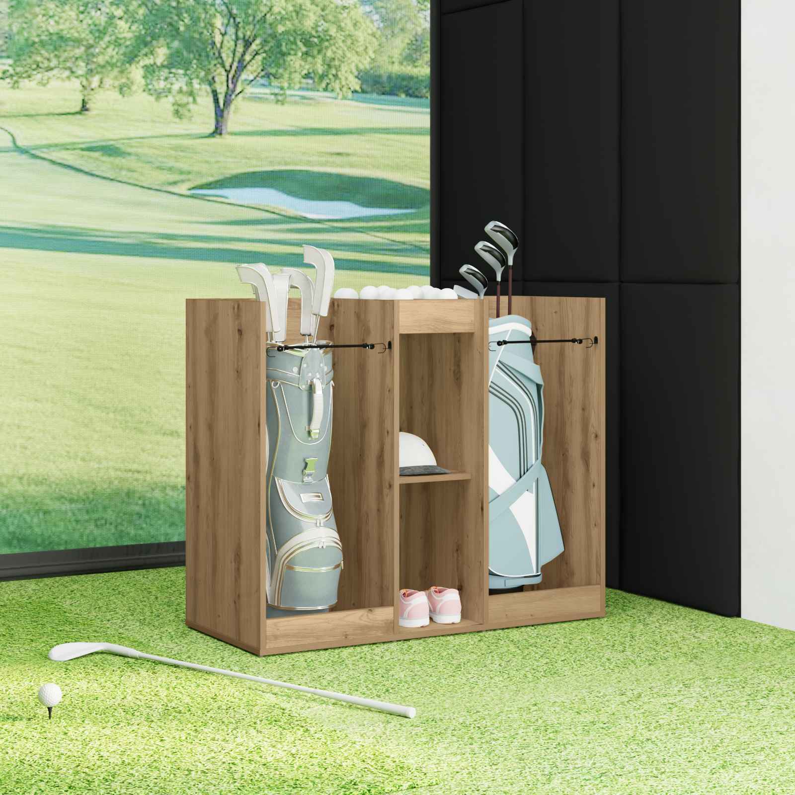 Armadio per Golf Rovere artigianale 102 x 45 x 85,5 cm
