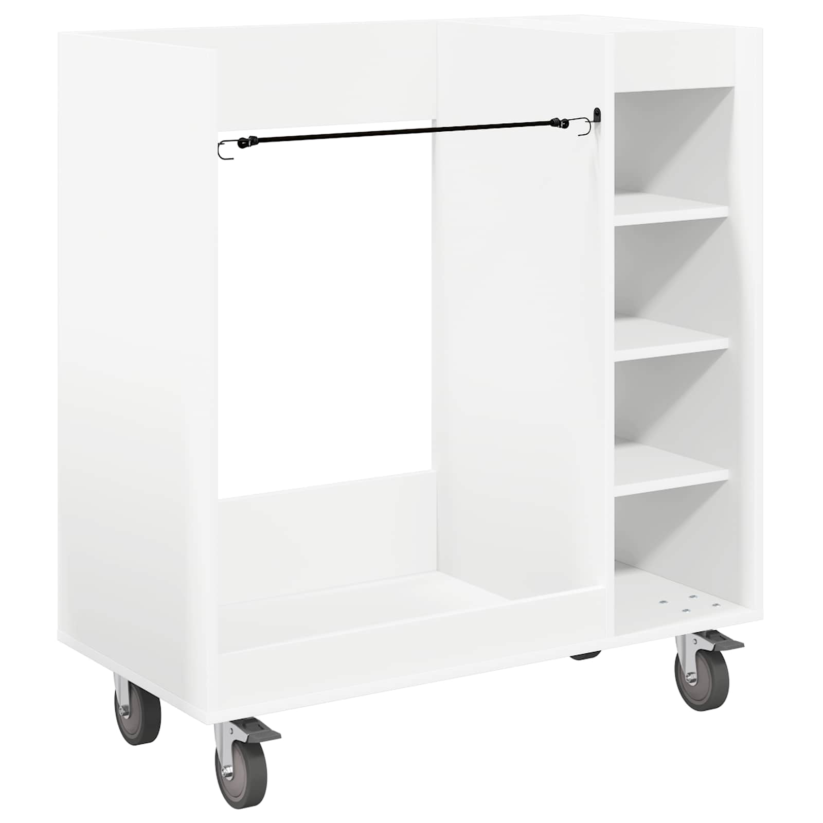 Armadio per Golf con ruota Tinta unita Bianco 90 x 45 x 98 cm