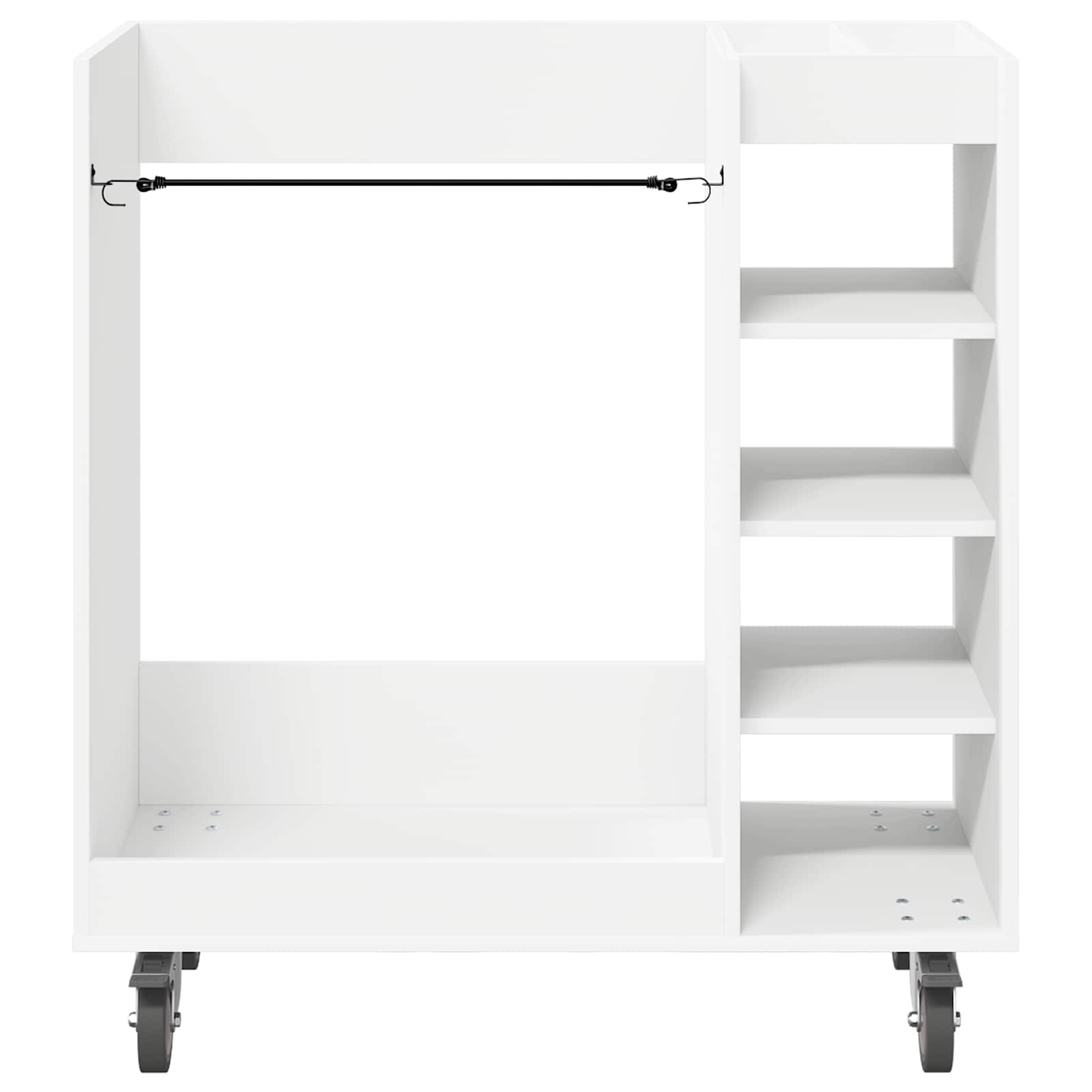 Armadio per Golf con ruota Tinta unita Bianco 90 x 45 x 98 cm