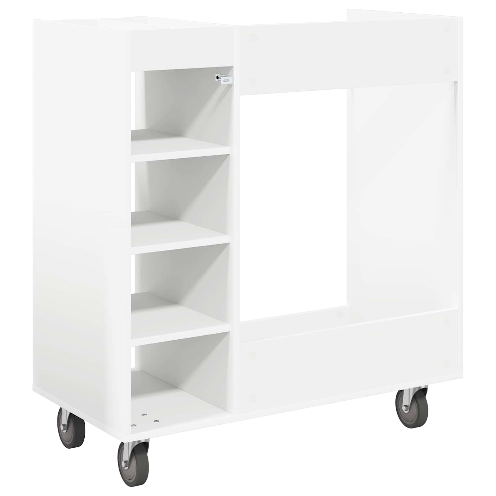 Armadio per Golf con ruota Tinta unita Bianco 90 x 45 x 98 cm