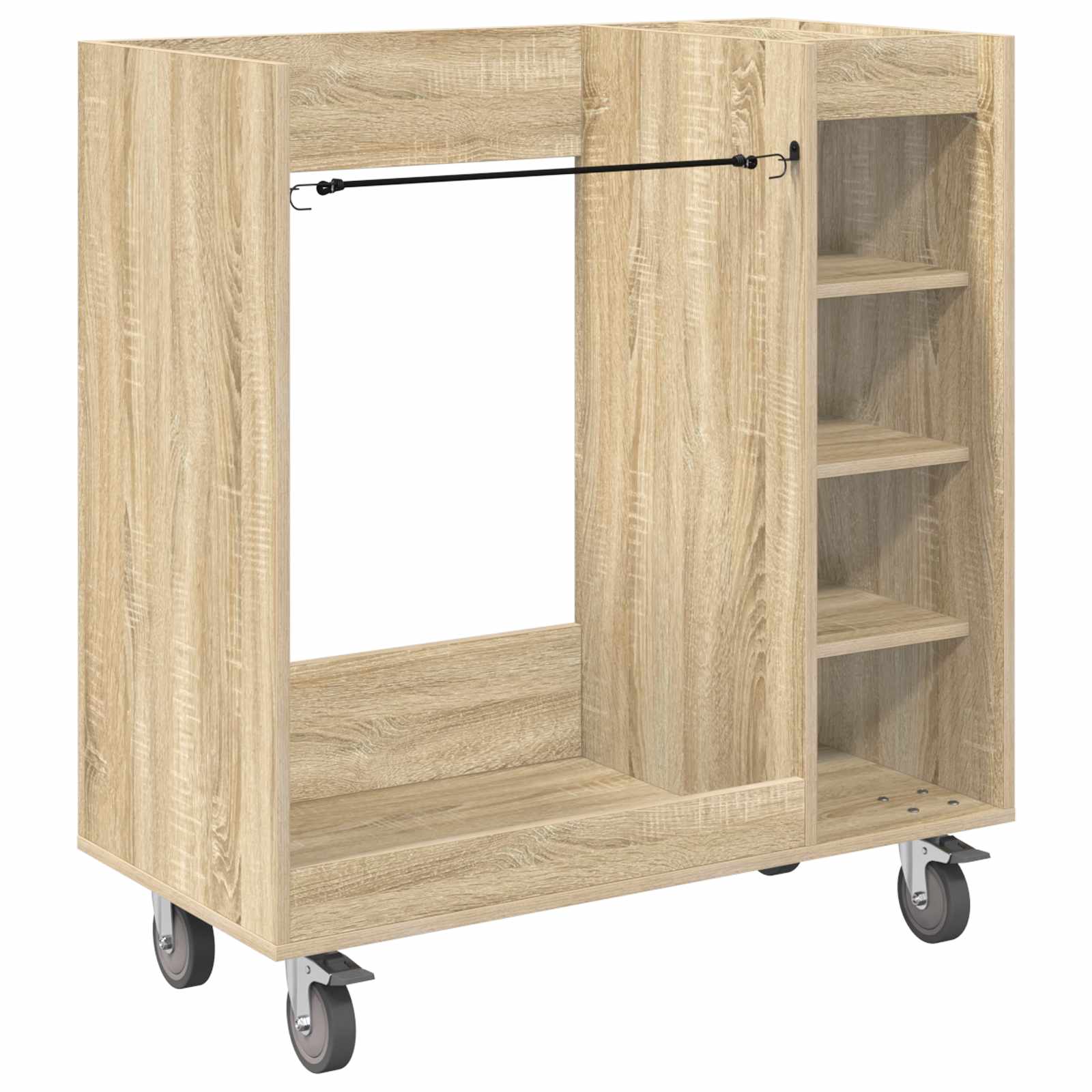 Armadio per Golf con ruota Rovere Sonoma 90 x 45 x 98 cm