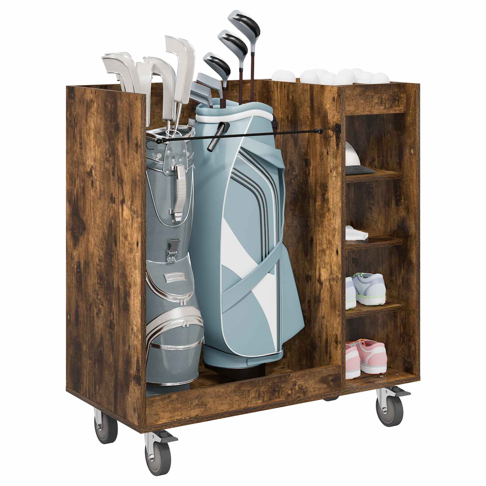 Armadio per Golf con ruota Rovere Fumo 90 x 45 x 98 cm