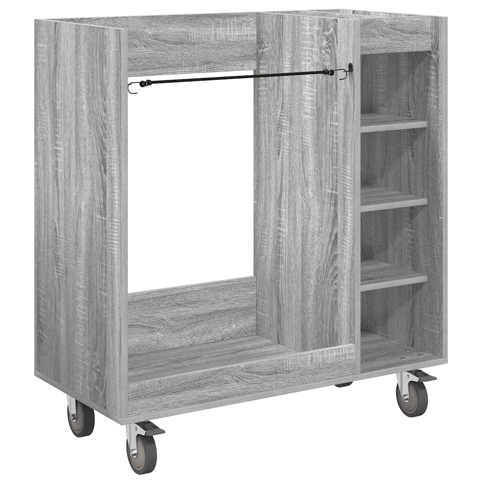 Armadio per Golf con ruota Sonoma grigio 90 x 45 x 98 cm