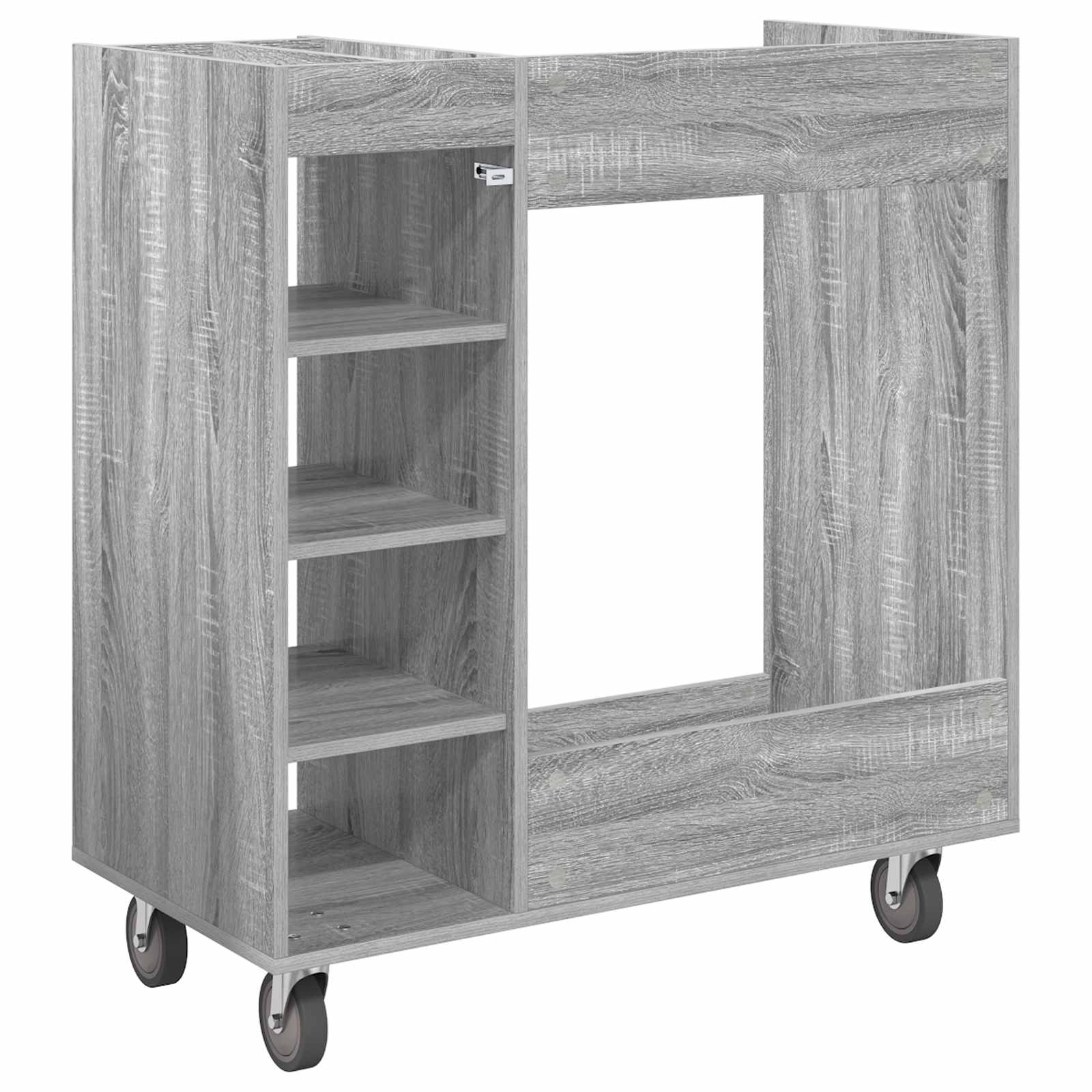 Armadio per Golf con ruota Sonoma grigio 90 x 45 x 98 cm