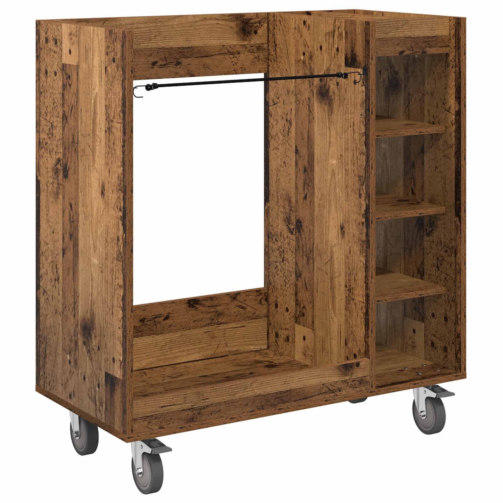 Armadio per Golf con ruota Legno vecchio 90 x 45 x 98 cm