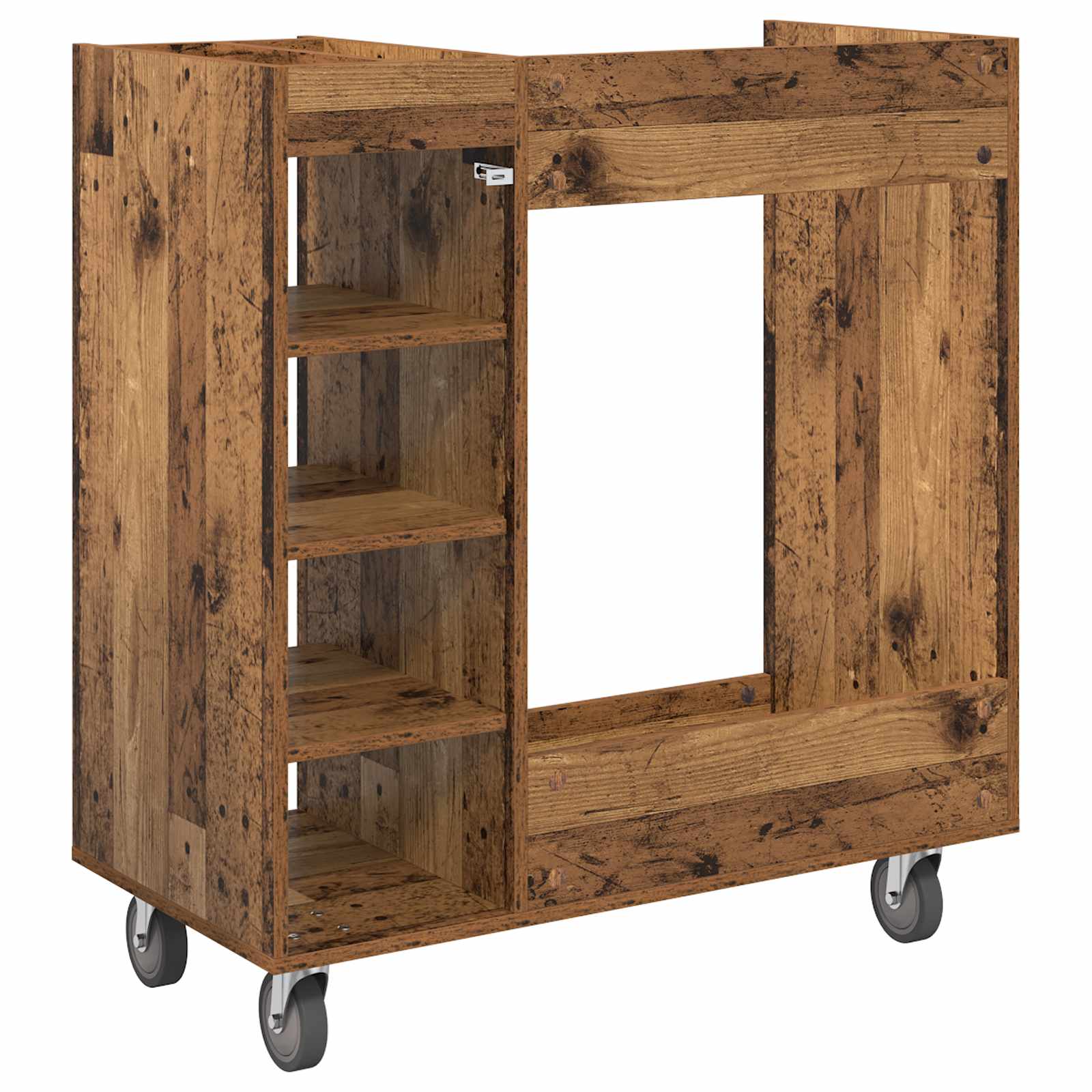 Armadio per Golf con ruota Legno vecchio 90 x 45 x 98 cm