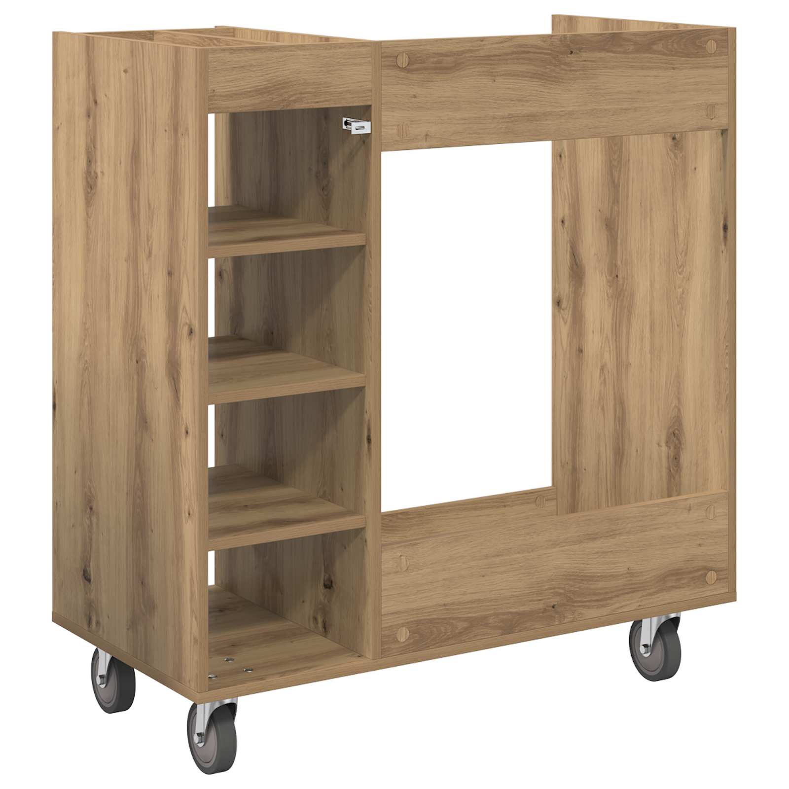 Armadio per Golf con ruota Rovere artigianale 90 x 45 x 98 cm