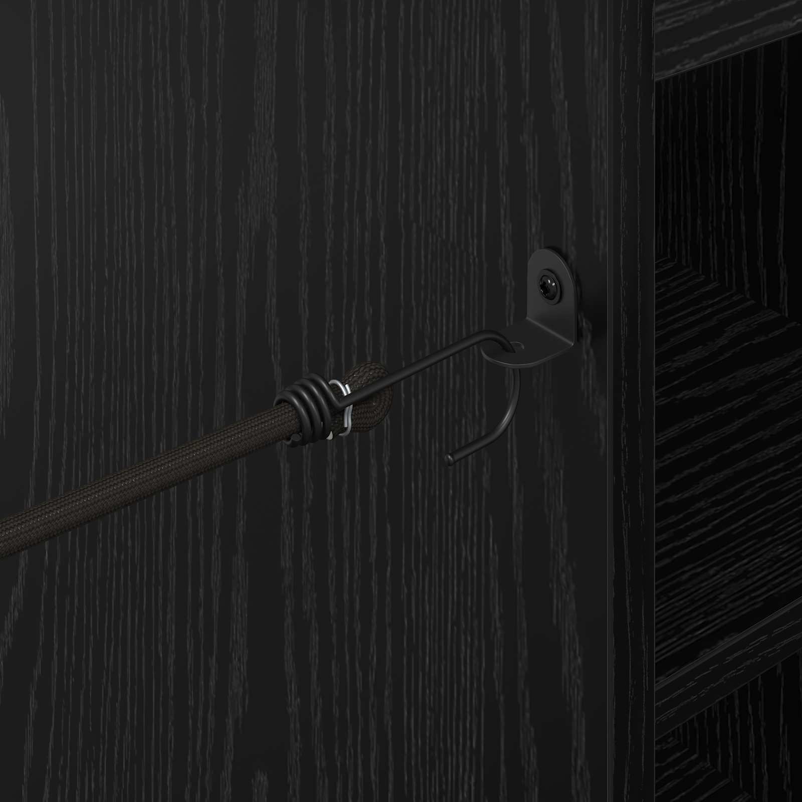 Armadio per Golf con ruota Rovere Nero 120 x 45 x 98 cm