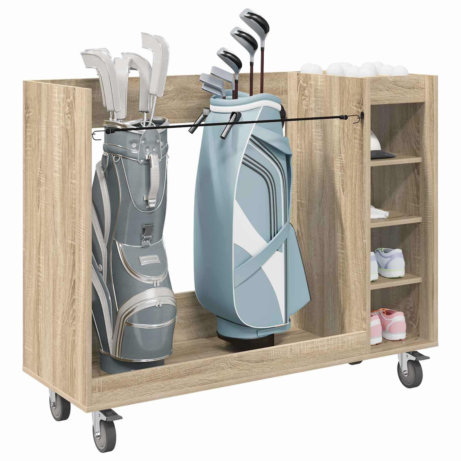 Armadio per Golf con ruota Rovere Sonoma 120 x 45 x 98 cm