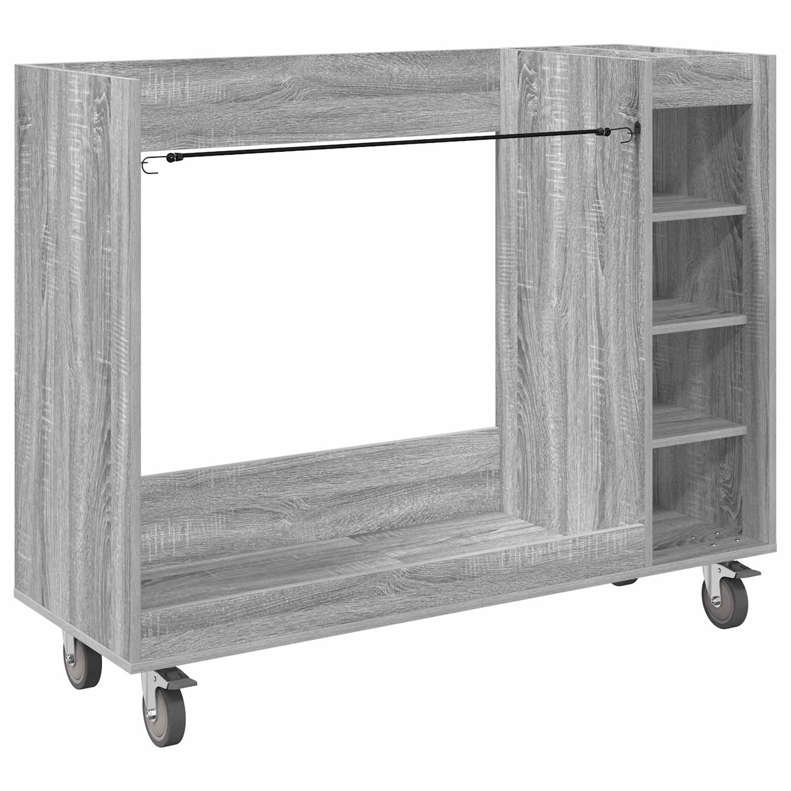 Armadio per Golf con ruota Sonoma grigio 120 x 45 x 98 cm