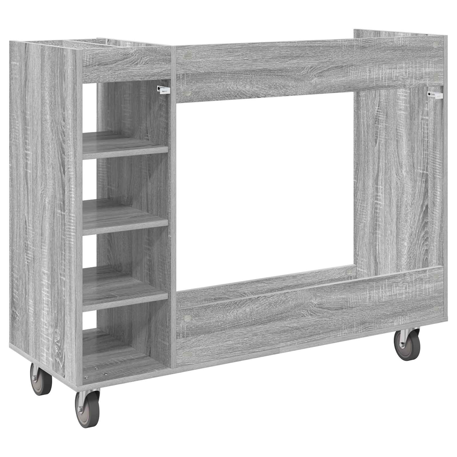 Armadio per Golf con ruota Sonoma grigio 120 x 45 x 98 cm