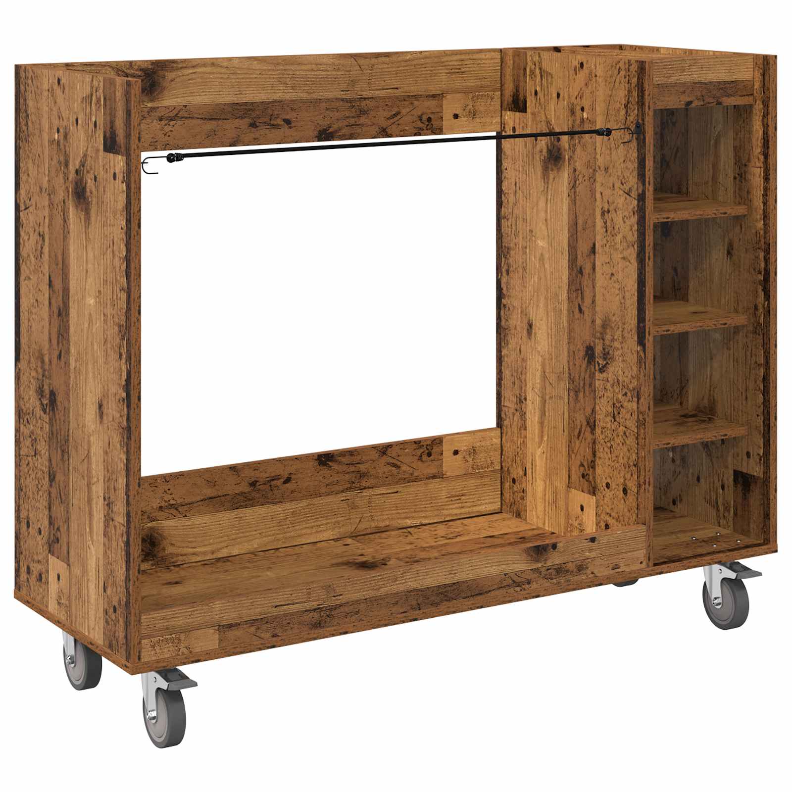 Armadio per Golf con ruota Legno vecchio 120 x 45 x 98 cm