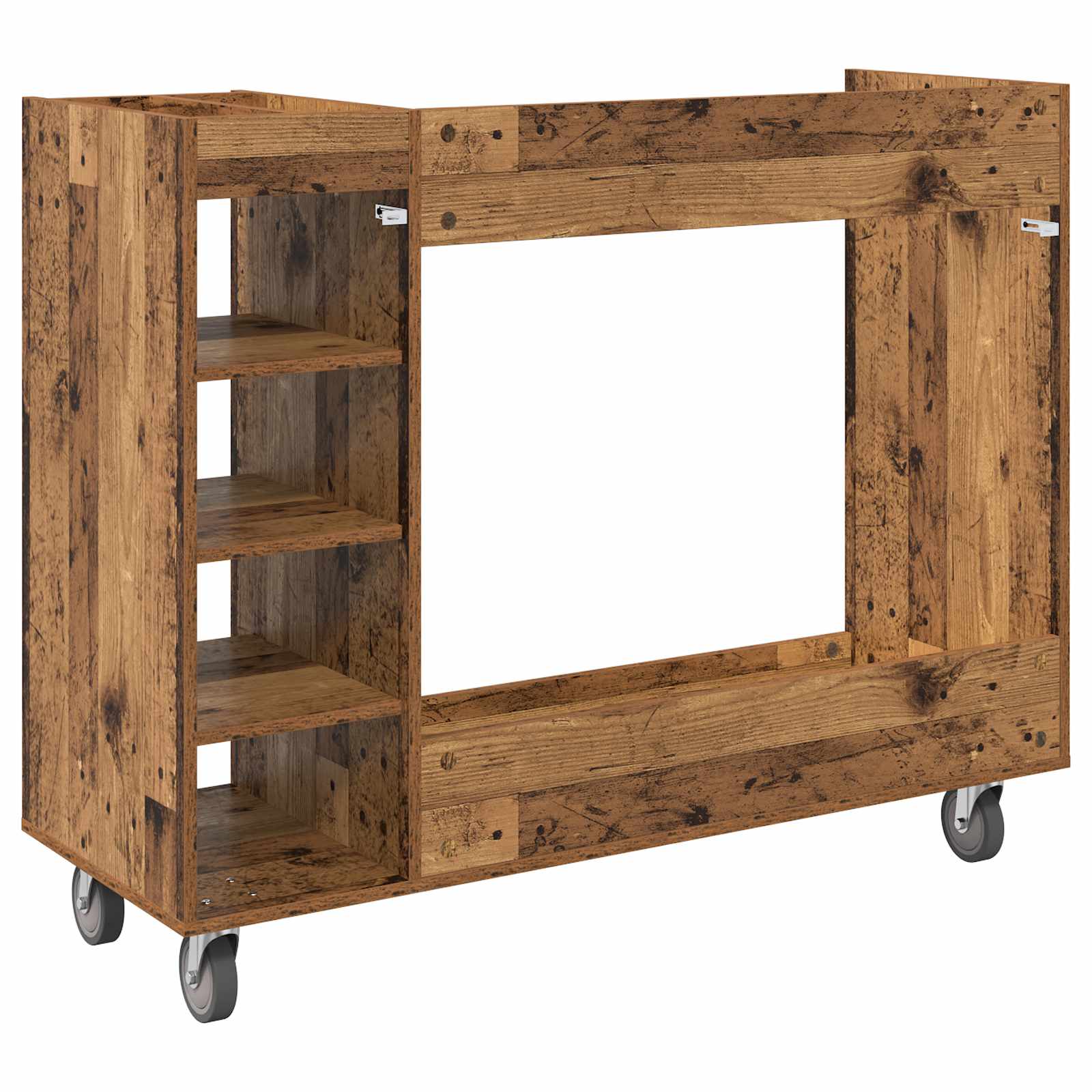 Armadio per Golf con ruota Legno vecchio 120 x 45 x 98 cm