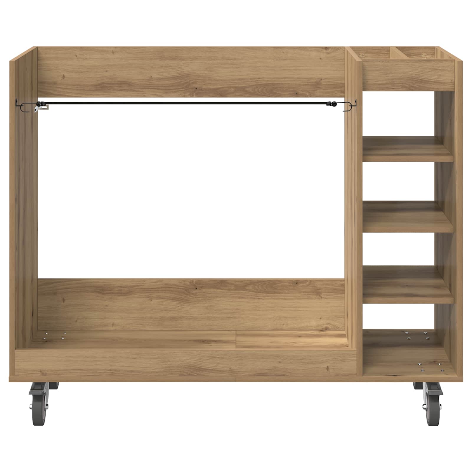 Armadio per Golf con ruota Rovere artigianale 120 x 45 x 98 cm