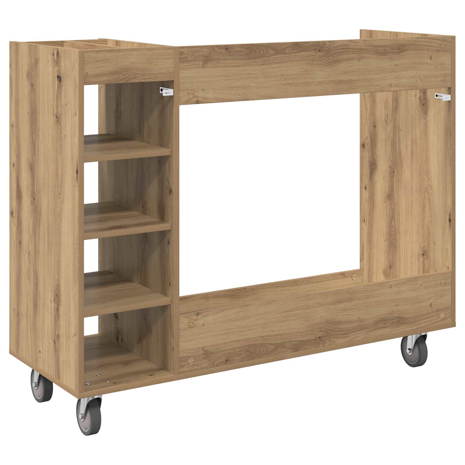 Armadio per Golf con ruota Rovere artigianale 120 x 45 x 98 cm