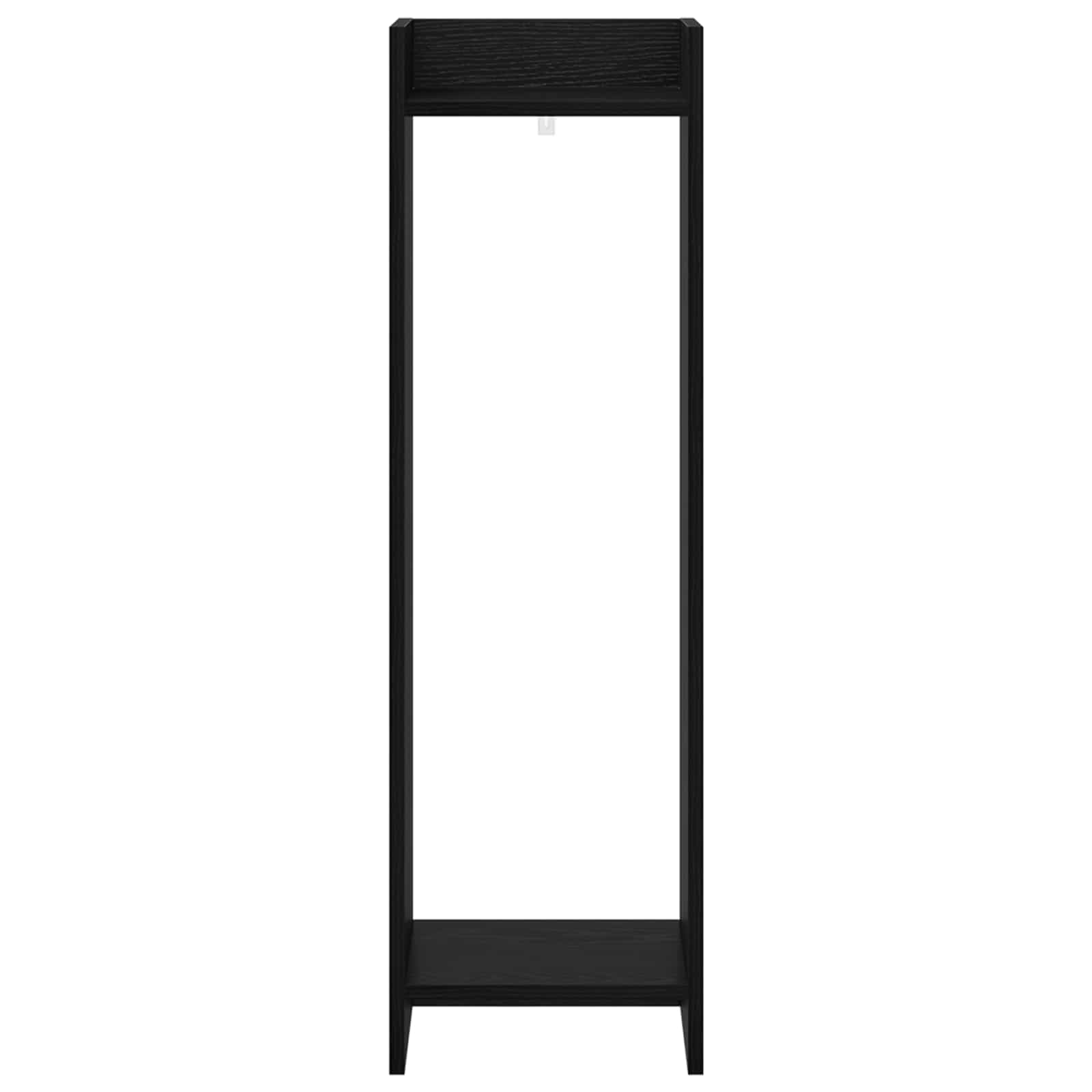 Supporto per piante Rovere Nero 30 x 30 x 100 cm