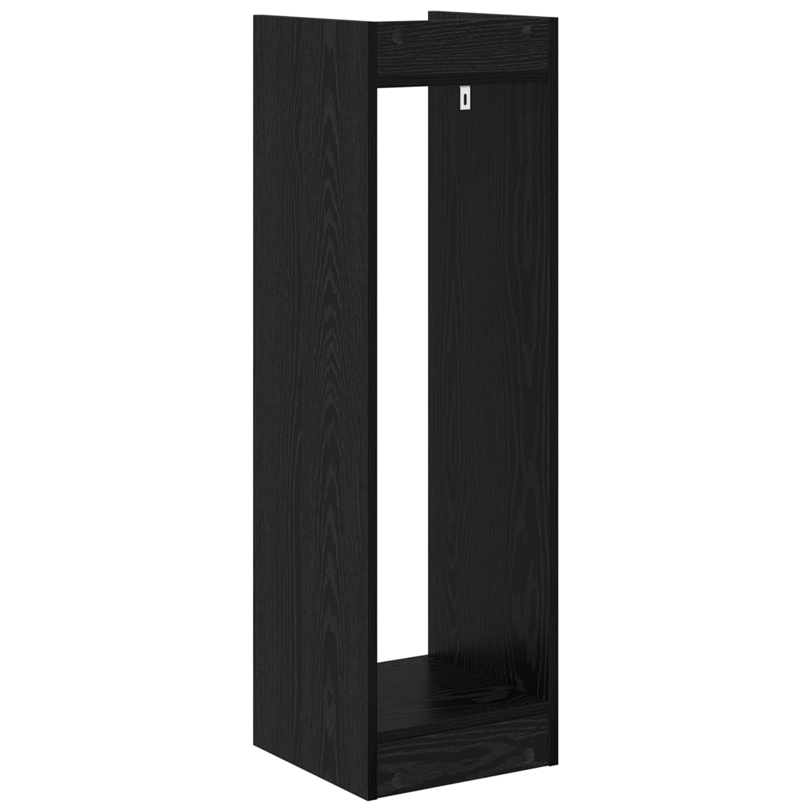 Supporto per piante Rovere Nero 30 x 30 x 100 cm