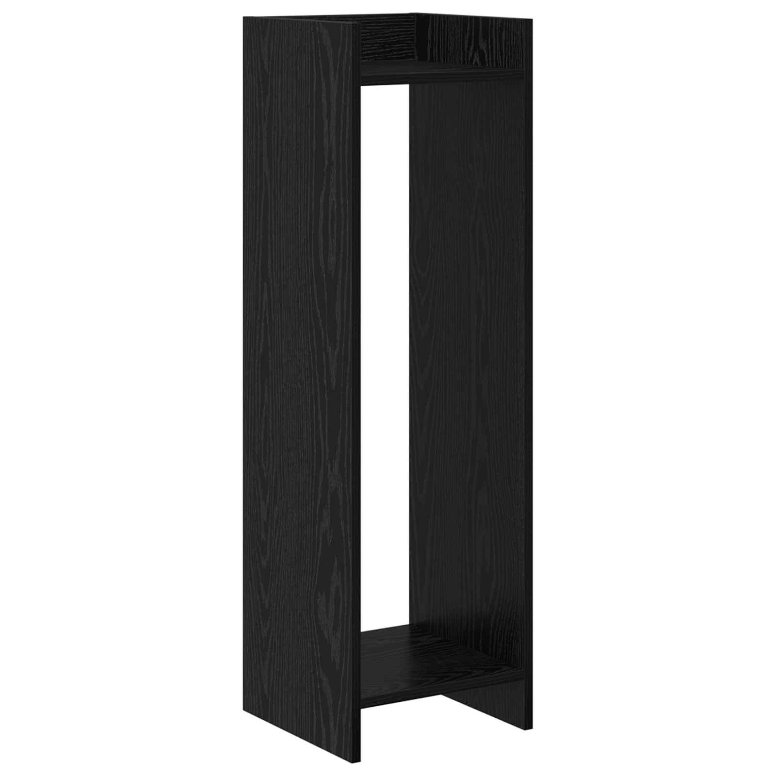 Supporto per piante 2 pz Rovere Nero 30 x 30 x 100 cm