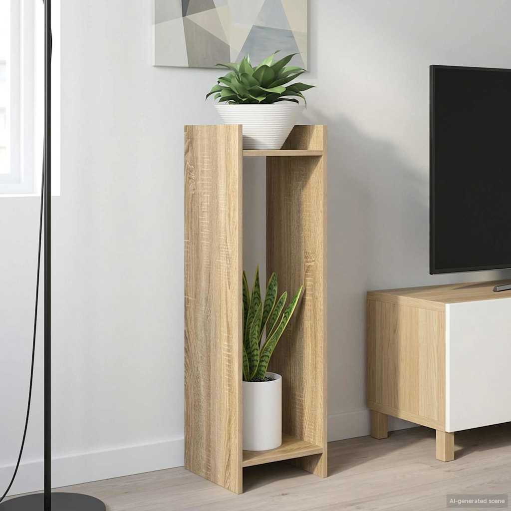 Supporto per piante 2 pz Rovere Sonoma 30 x 30 x 100 cm