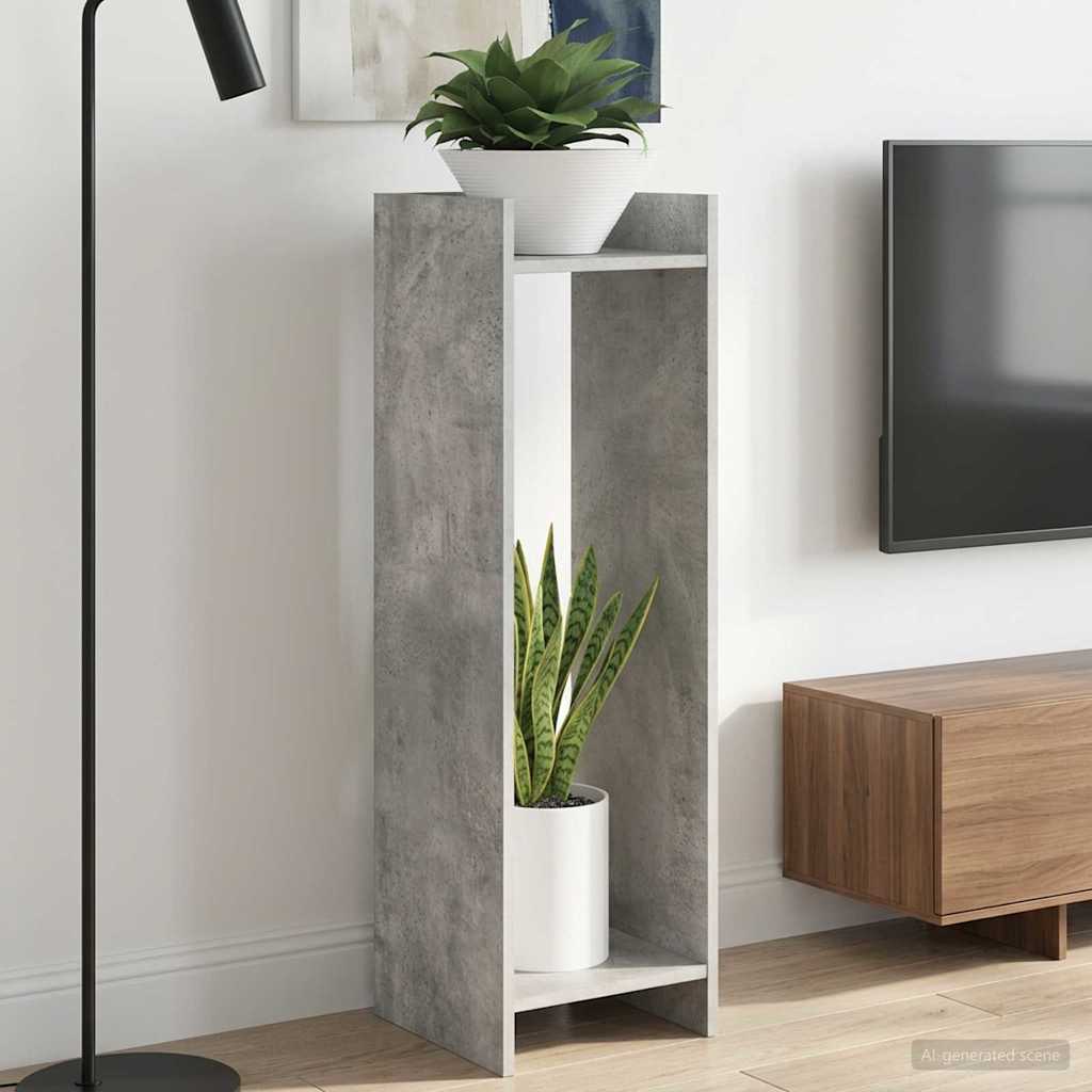 Supporto per piante 2 pz Grigio Cemento 30 x 30 x 100 cm