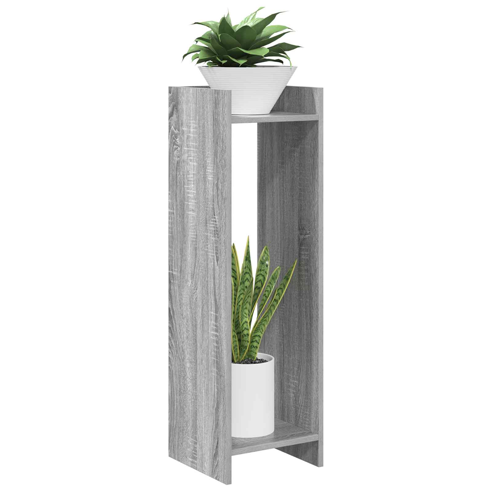 Supporto per piante Sonoma grigio 30 x 30 x 100 cm