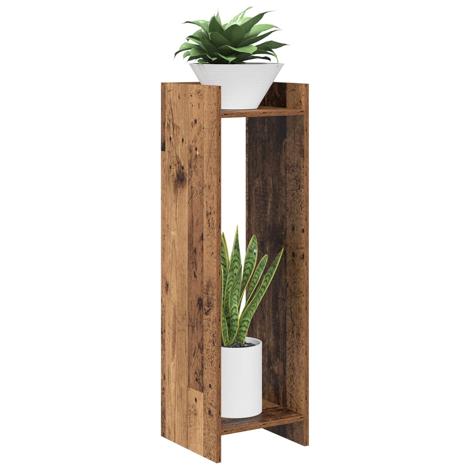 Supporto per piante Legno antico 30 x 30 x 100 cm