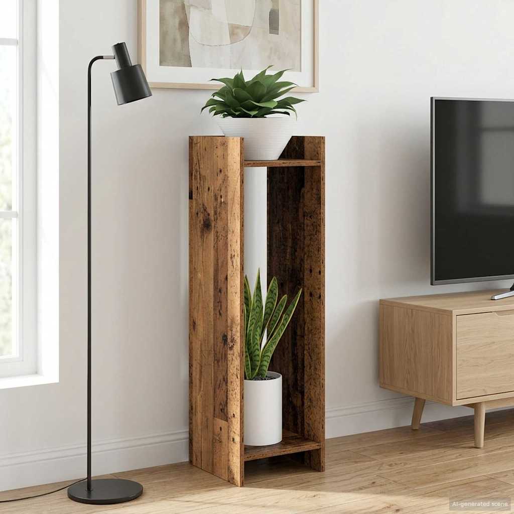 Supporto per piante Legno antico 30 x 30 x 100 cm