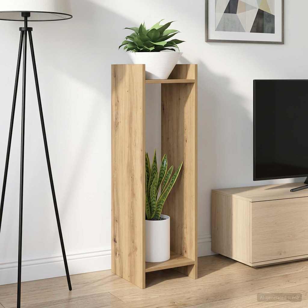 Supporto per piante 2 pz Rovere Artigianale 30 x 30 x 100 cm