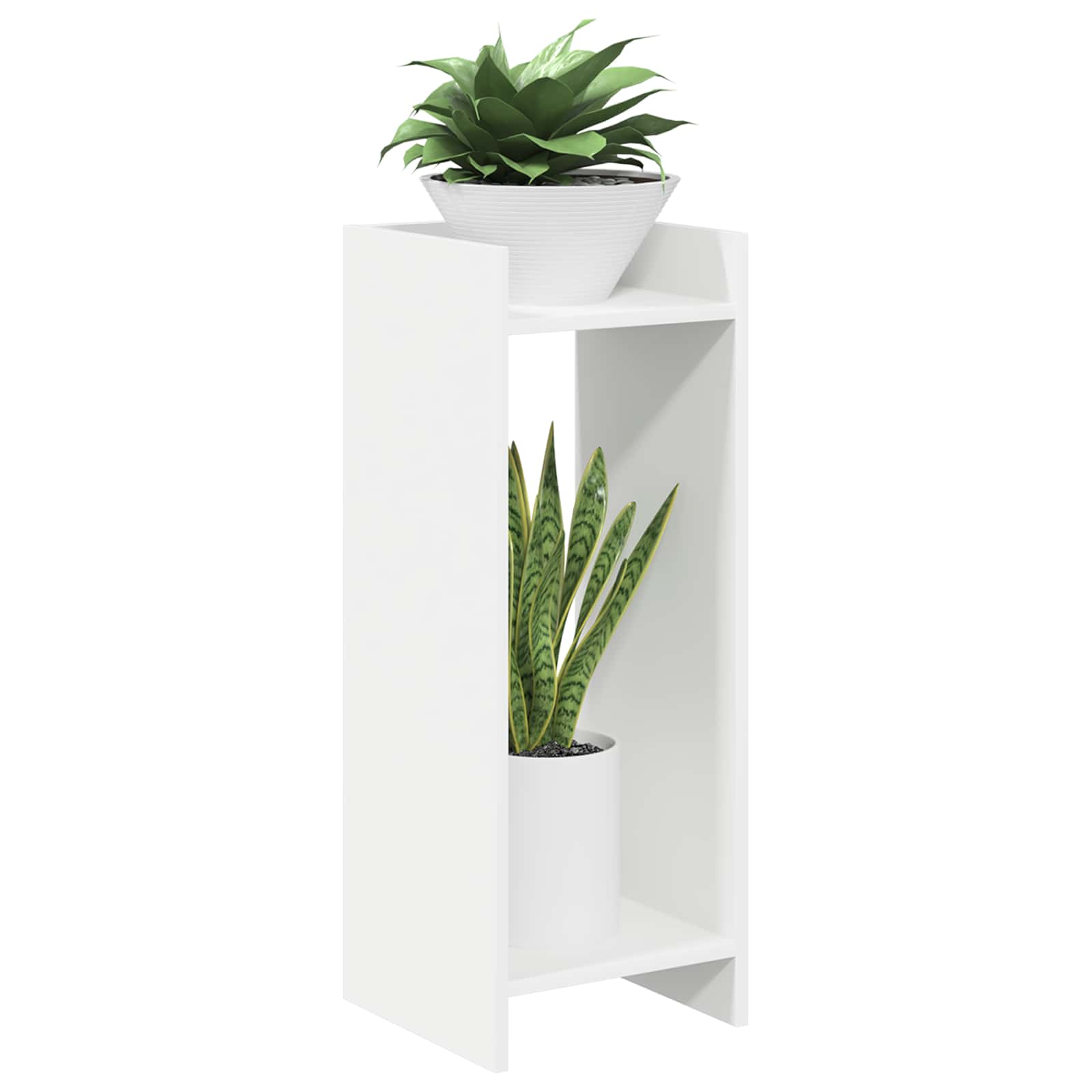 Supporto per piante Bianco 30 x 30 x 80 cm Legno ingegnerizzato