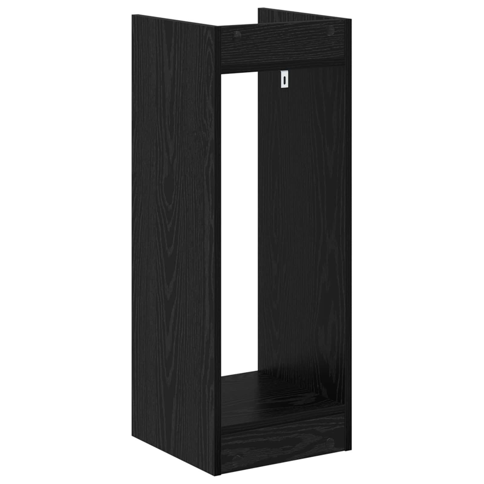 Supporto per piante Rovere Nero 30 x 30 x 80 cm