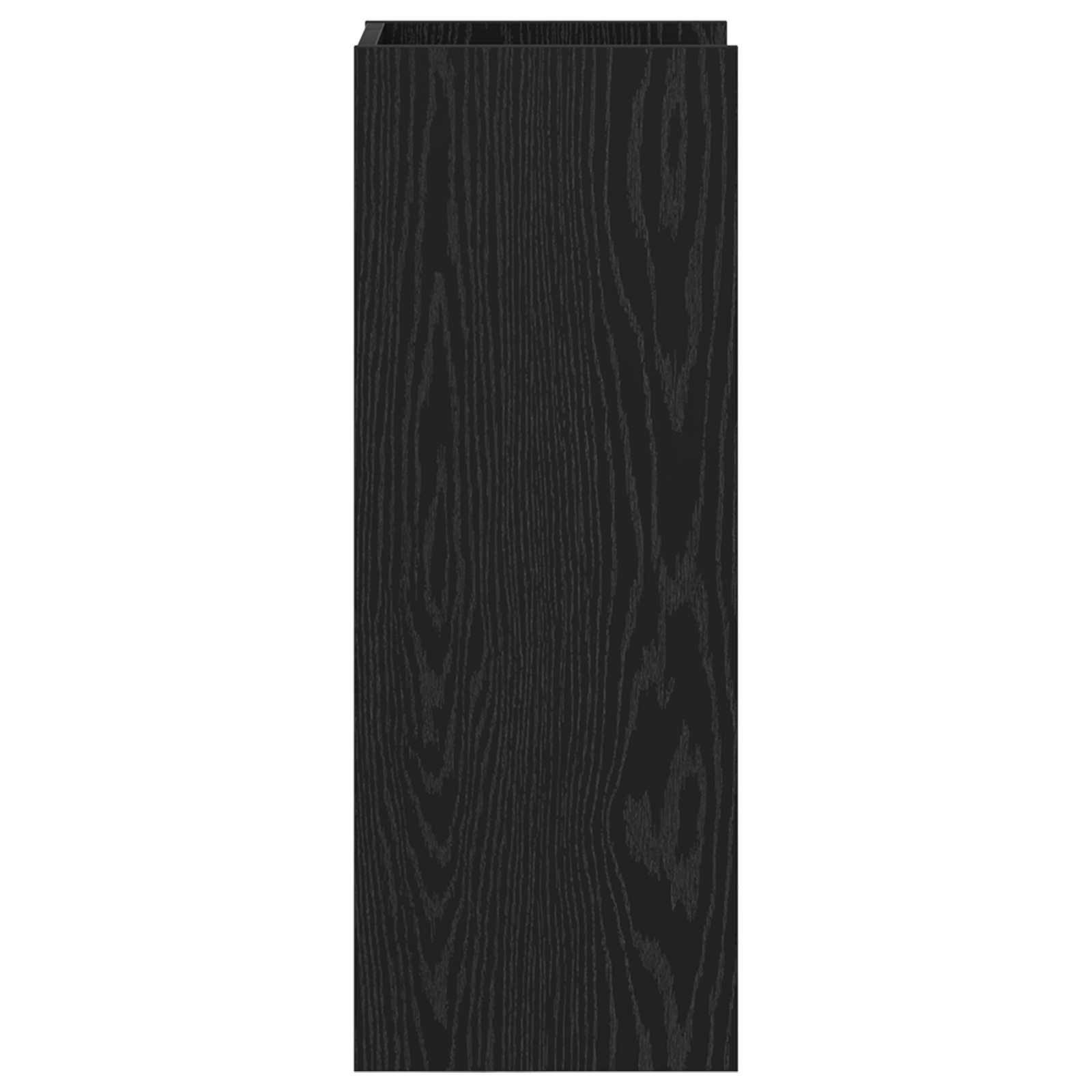 Supporto per piante 2 pz Rovere Nero 30 x 30 x 80 cm